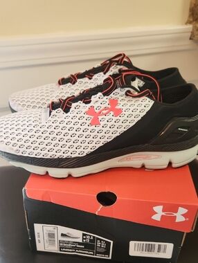 Under Armour Men’s 10.5/W 12 Speedform Gemini White, Black, Red